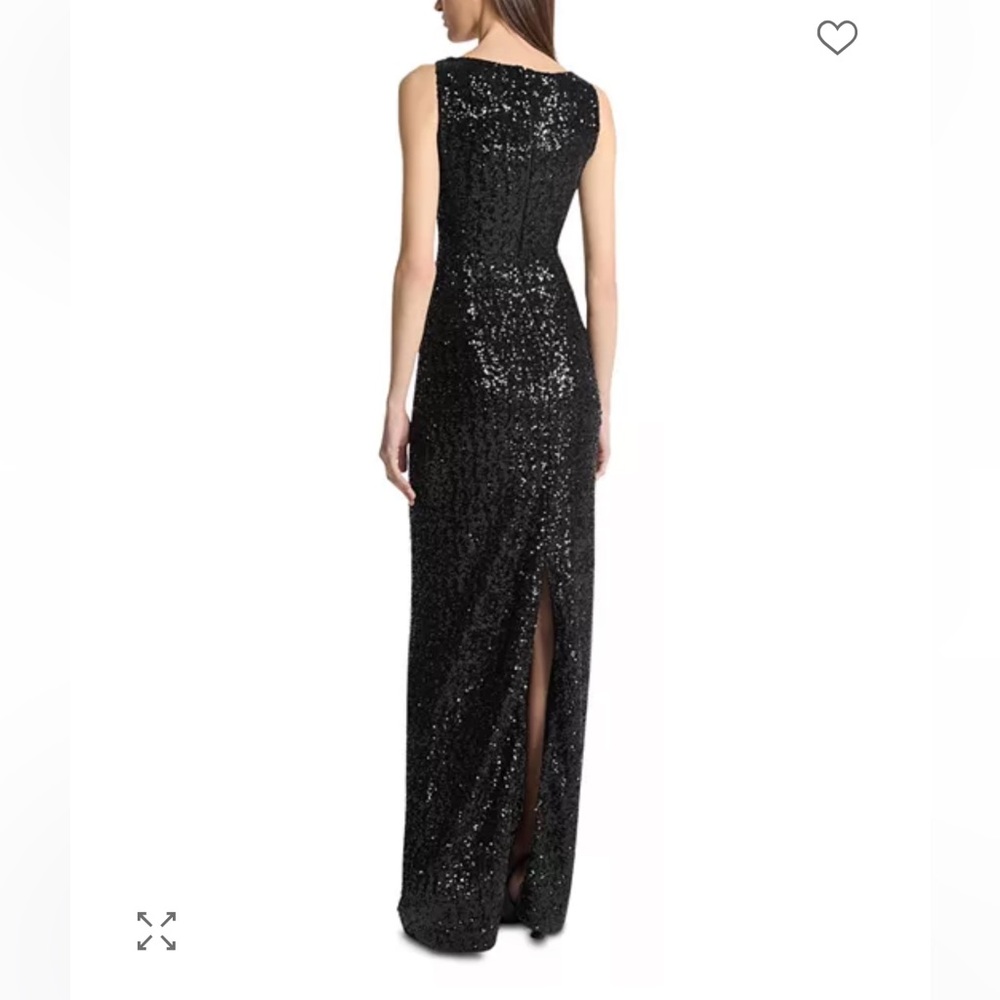 Michael Kors Collection Black Sequined Evening Gown $3450 - Size 12 - Picture 2 of 3